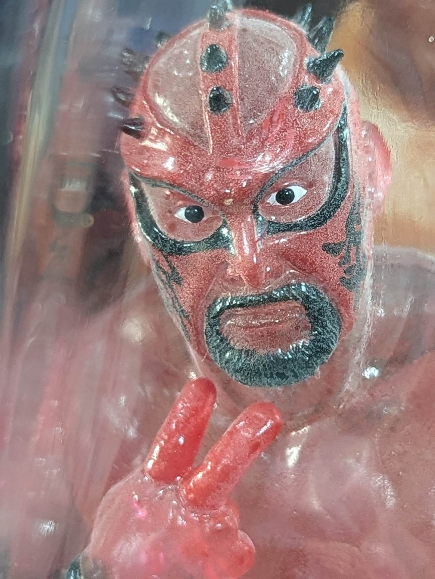 Great Muta (Red Clear, Finger Open)