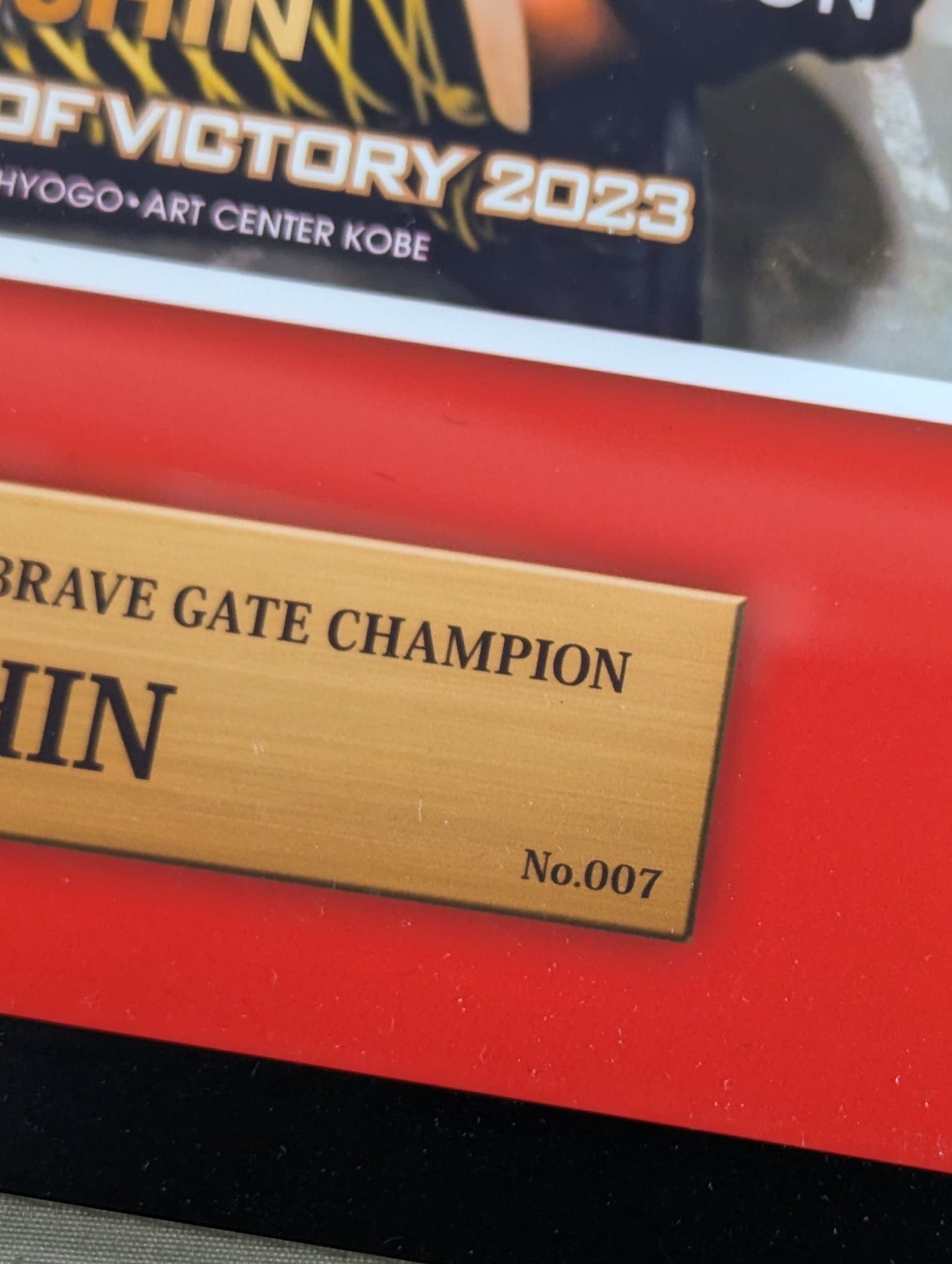 ★ 50th Open the Brave Gate Champion ★ ISHIN hand signed autograph photo frame
