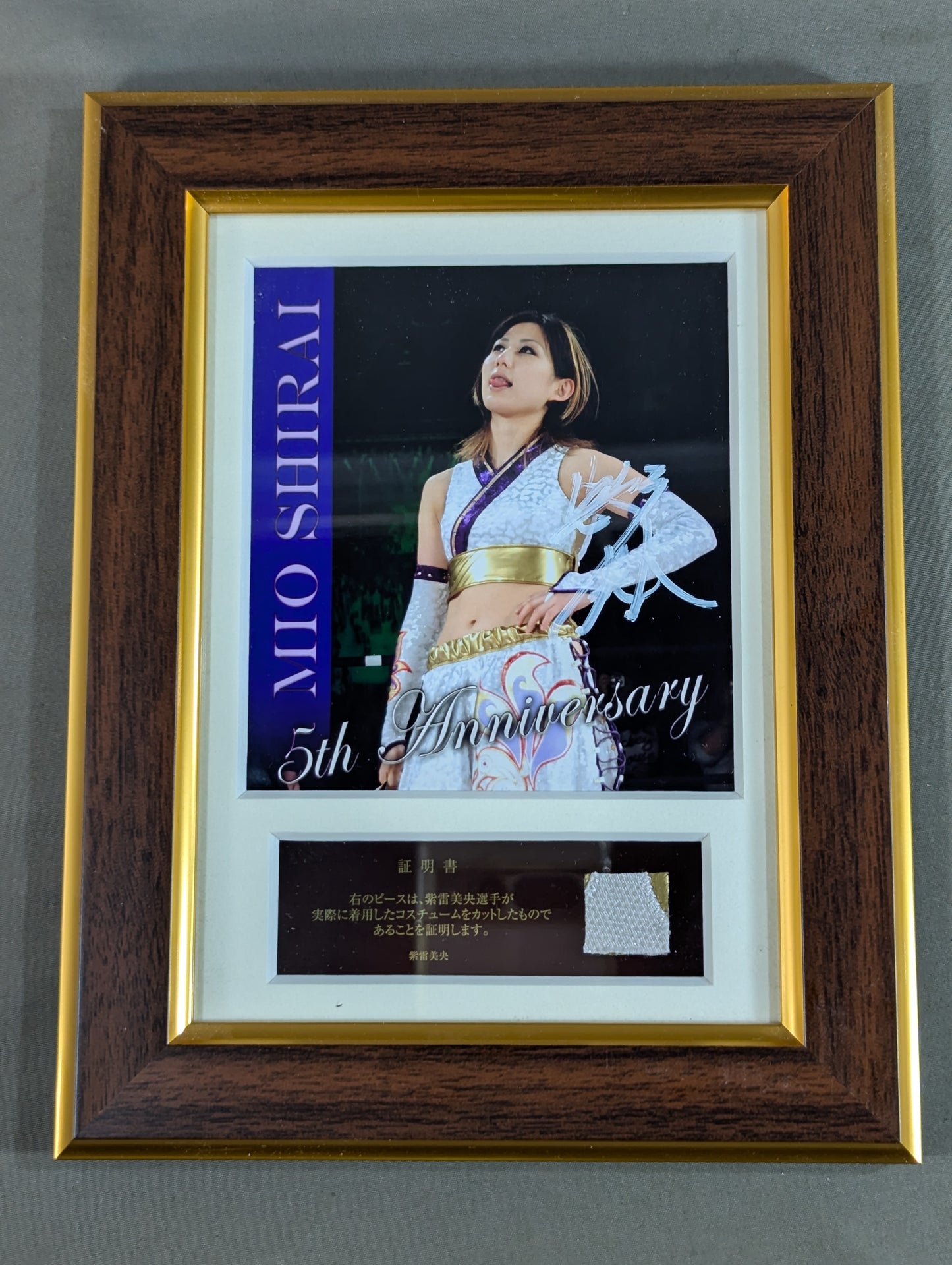 【直筆サイン入り・コスチュームカット封入】紫雷美央 フォトフレーム