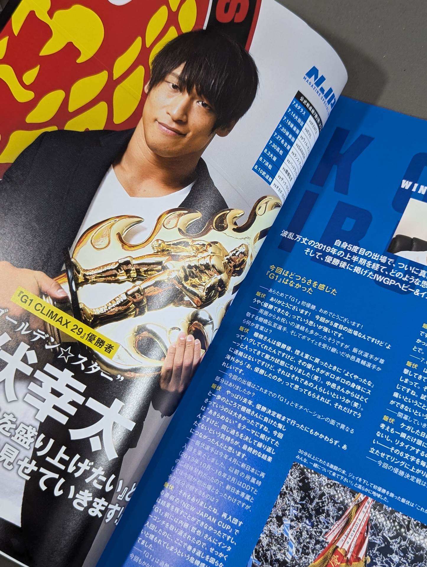 ★永田裕志 35周年記念大会★ NJPW OFFICIAL MAGAZINE 2019 Vol.7
