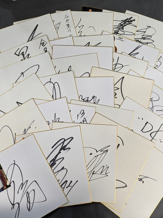 Domestic pro wrestler sign Shikishi ( Autograph board ) set(1)