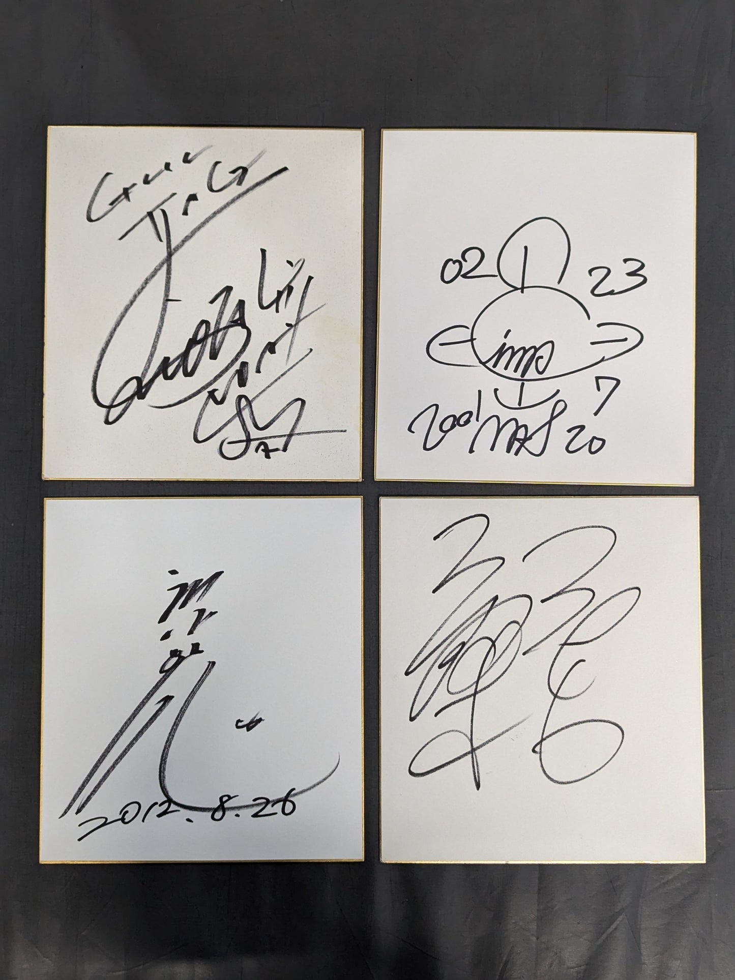 国内プロレスラー サイン色紙セット②