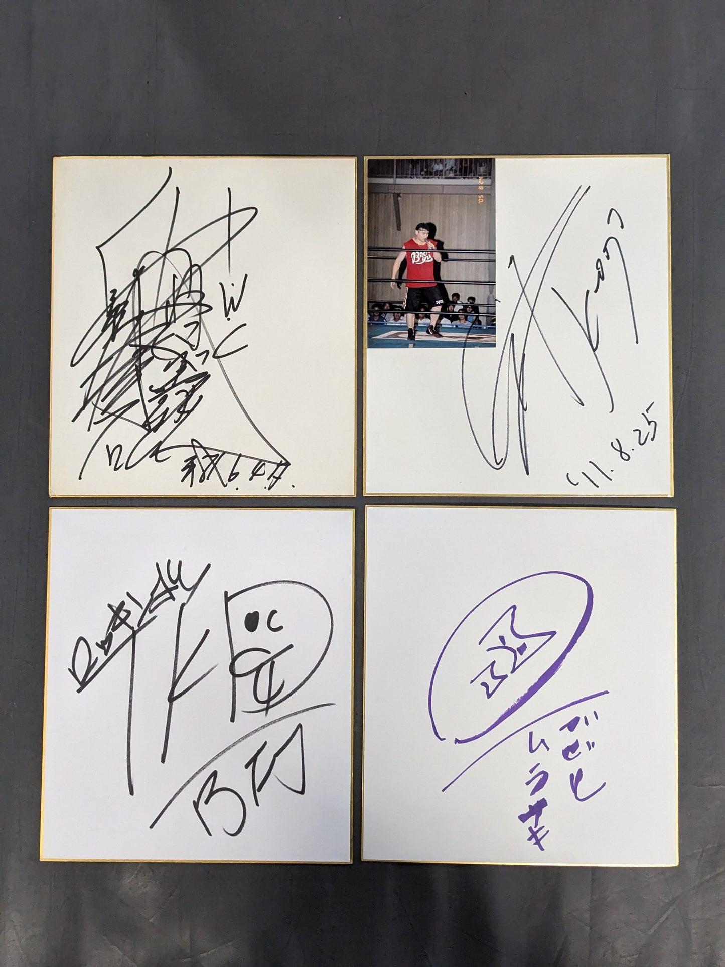 国内プロレスラー サイン色紙セット②