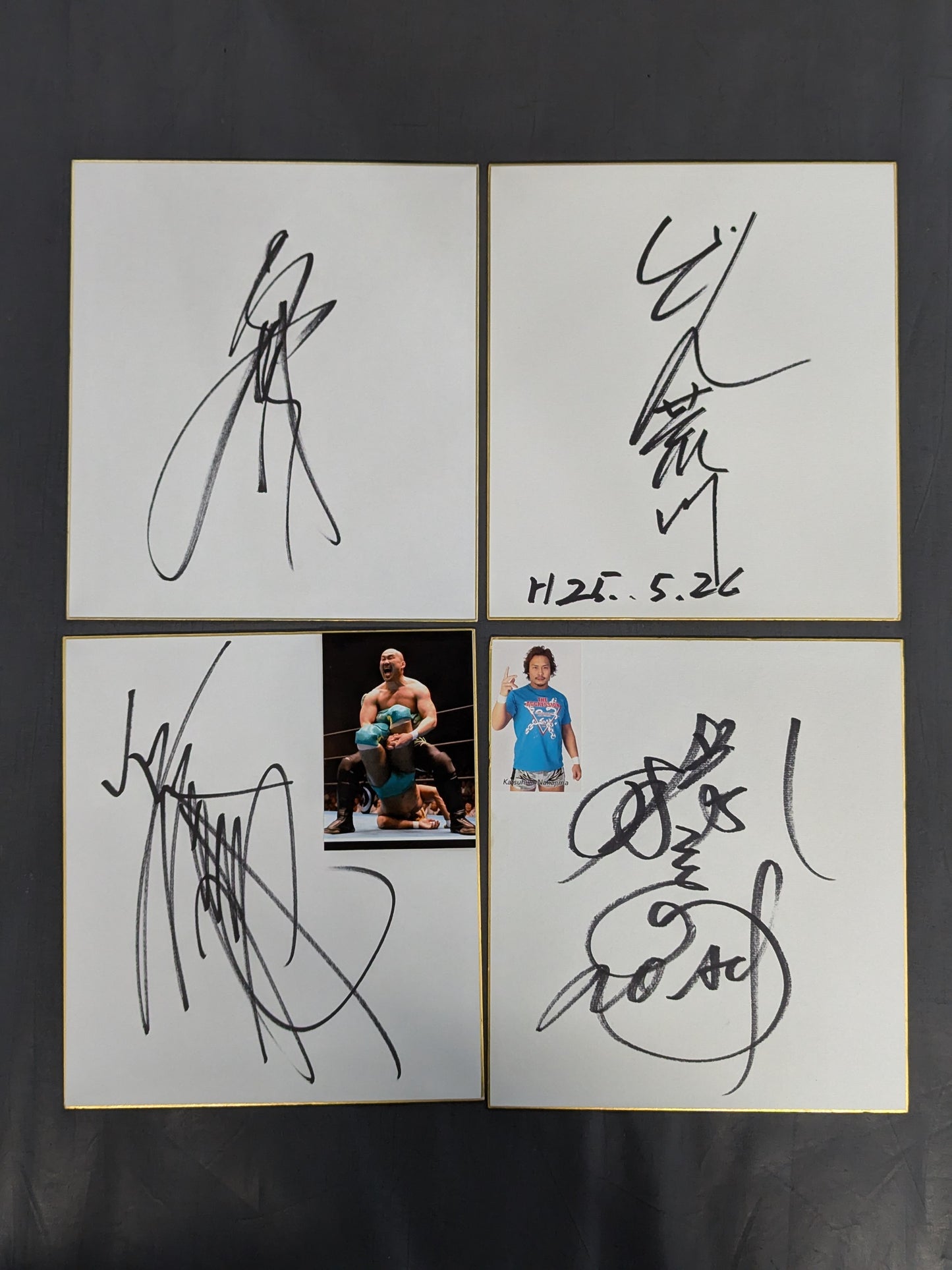 国内プロレスラー サイン色紙セット②