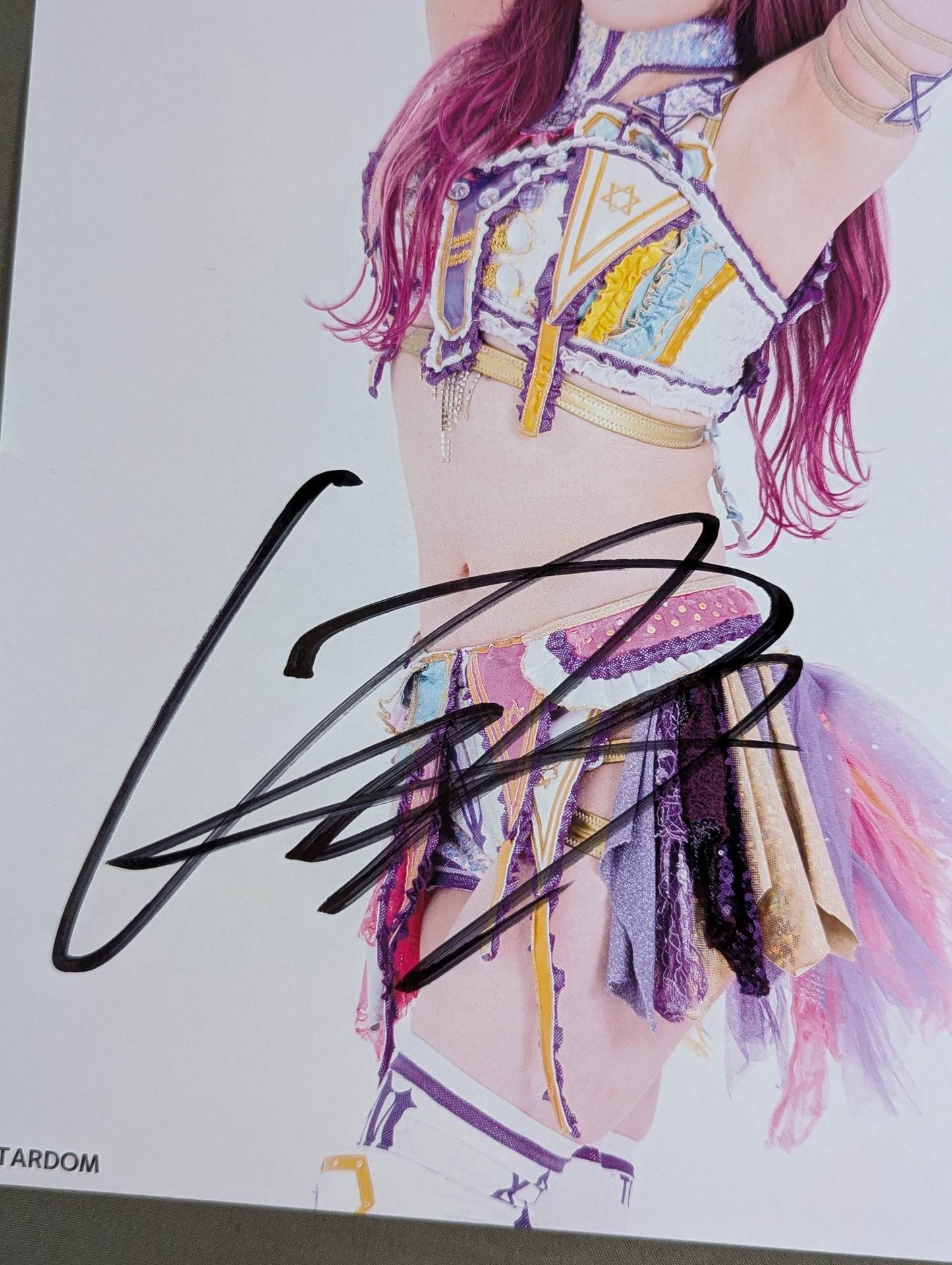 中野たむ 直筆サイン入り スターダムポートレート(W-8)