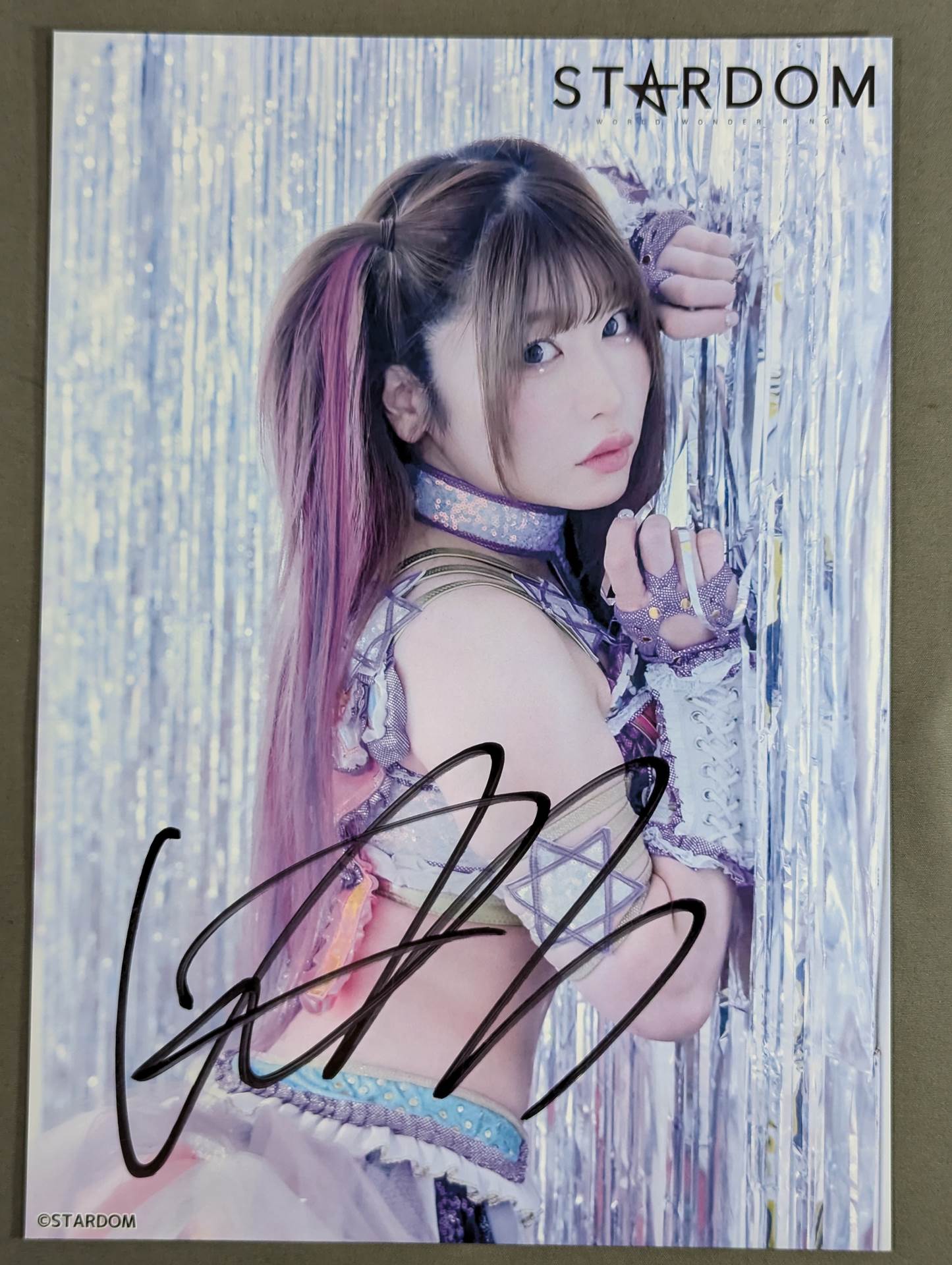 中野たむ 直筆サイン入り スターダムポートレート(W-9)
