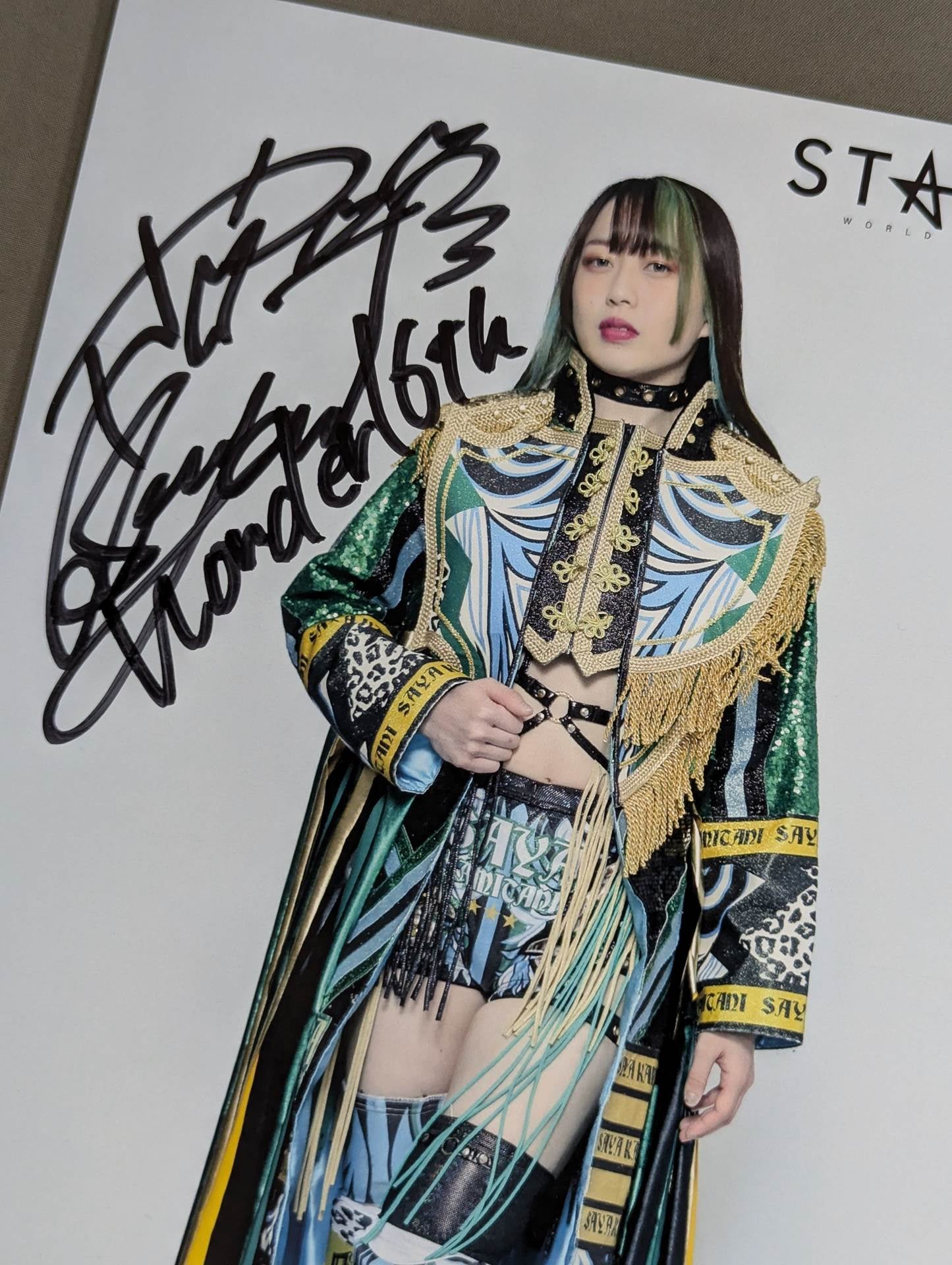 Saya Kamitani hand signed autograph Starda Pro-Photo (R-4)