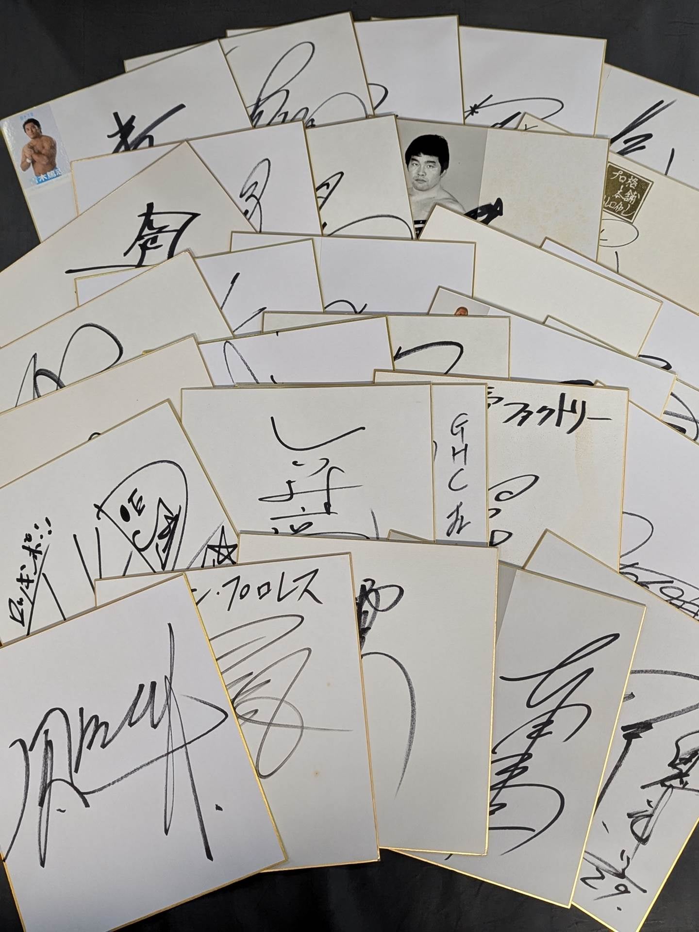 国内プロレスラー サイン色紙セット③