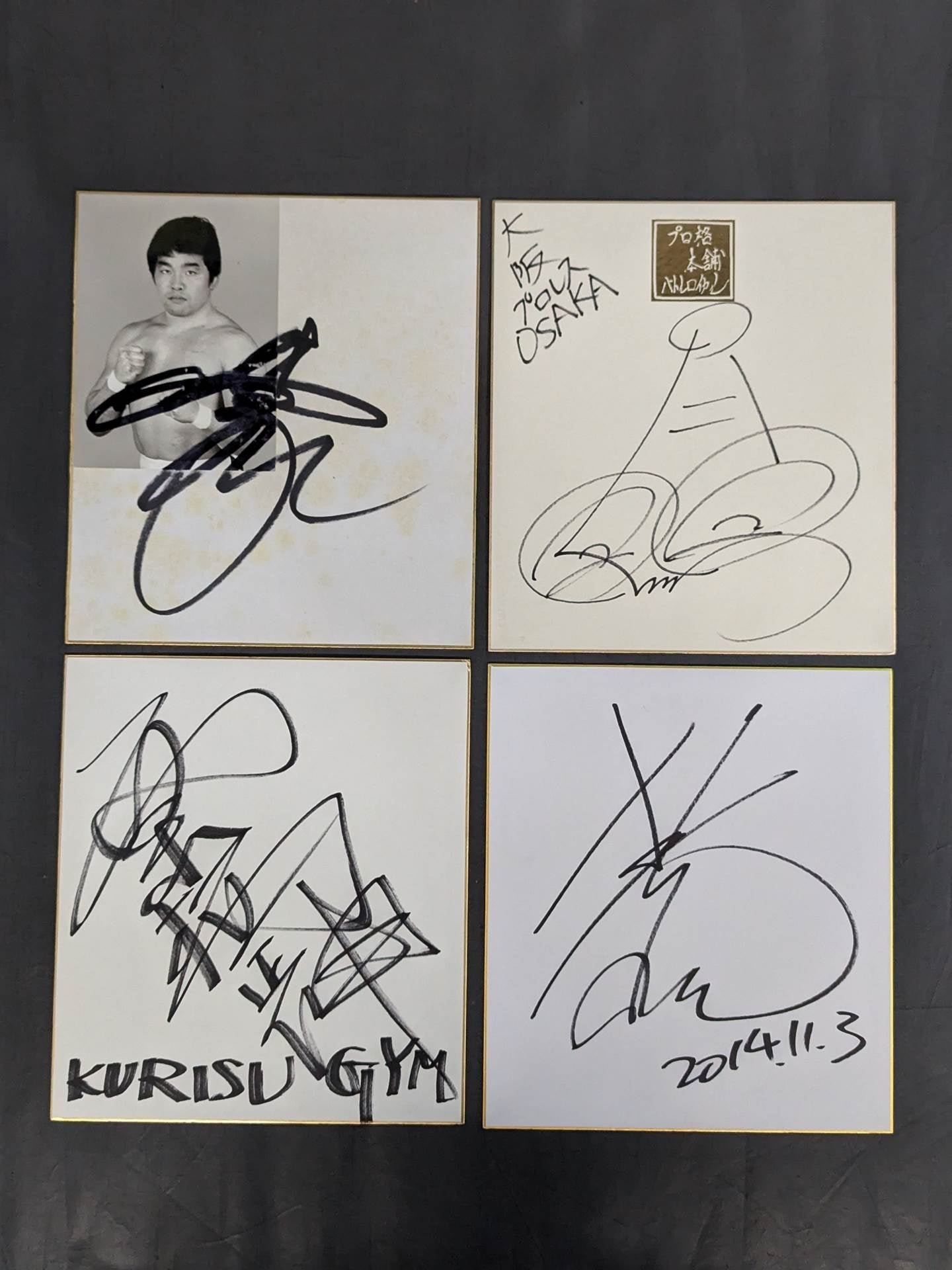 国内プロレスラー サイン色紙セット③