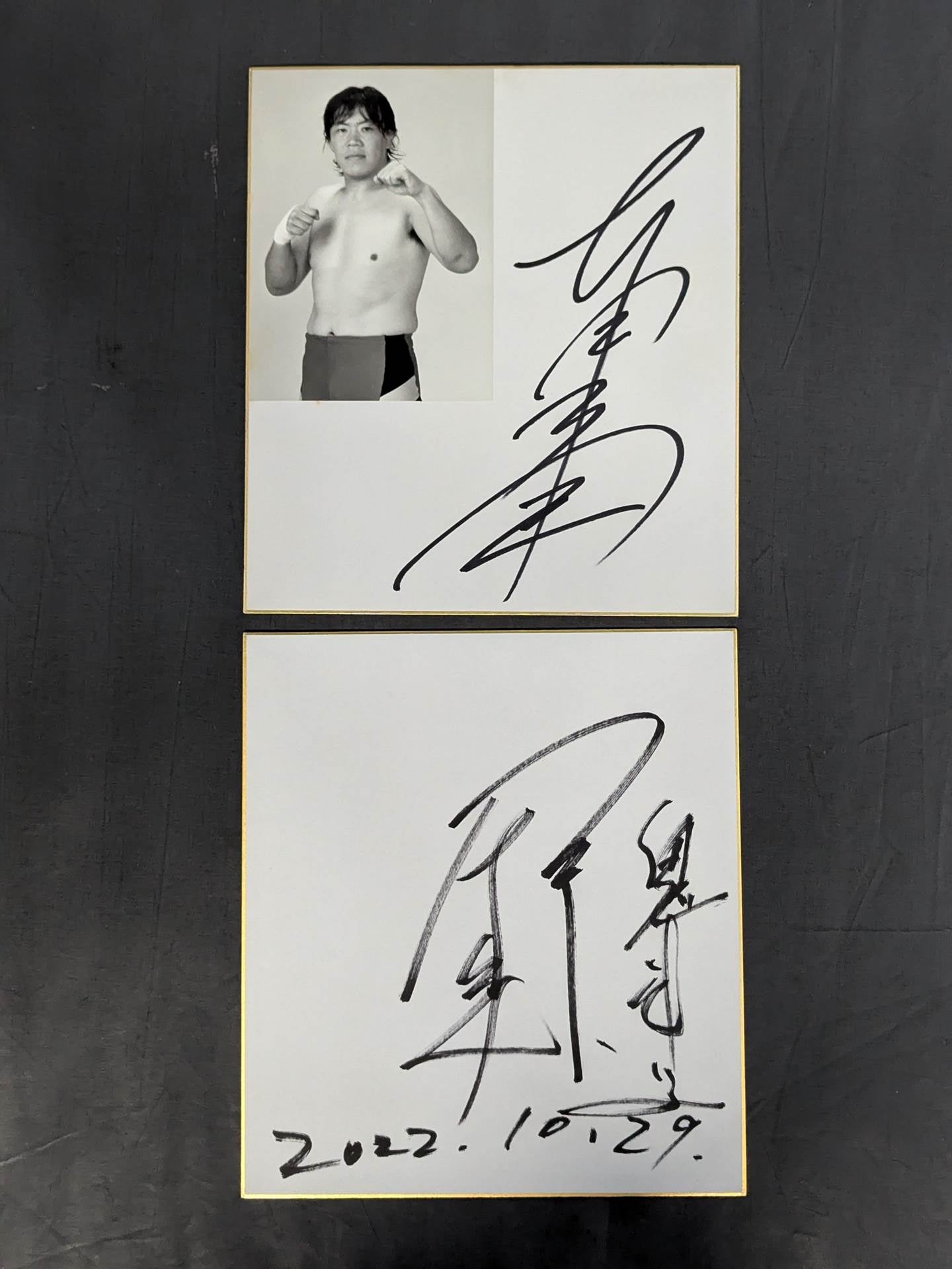 国内プロレスラー サイン色紙セット③