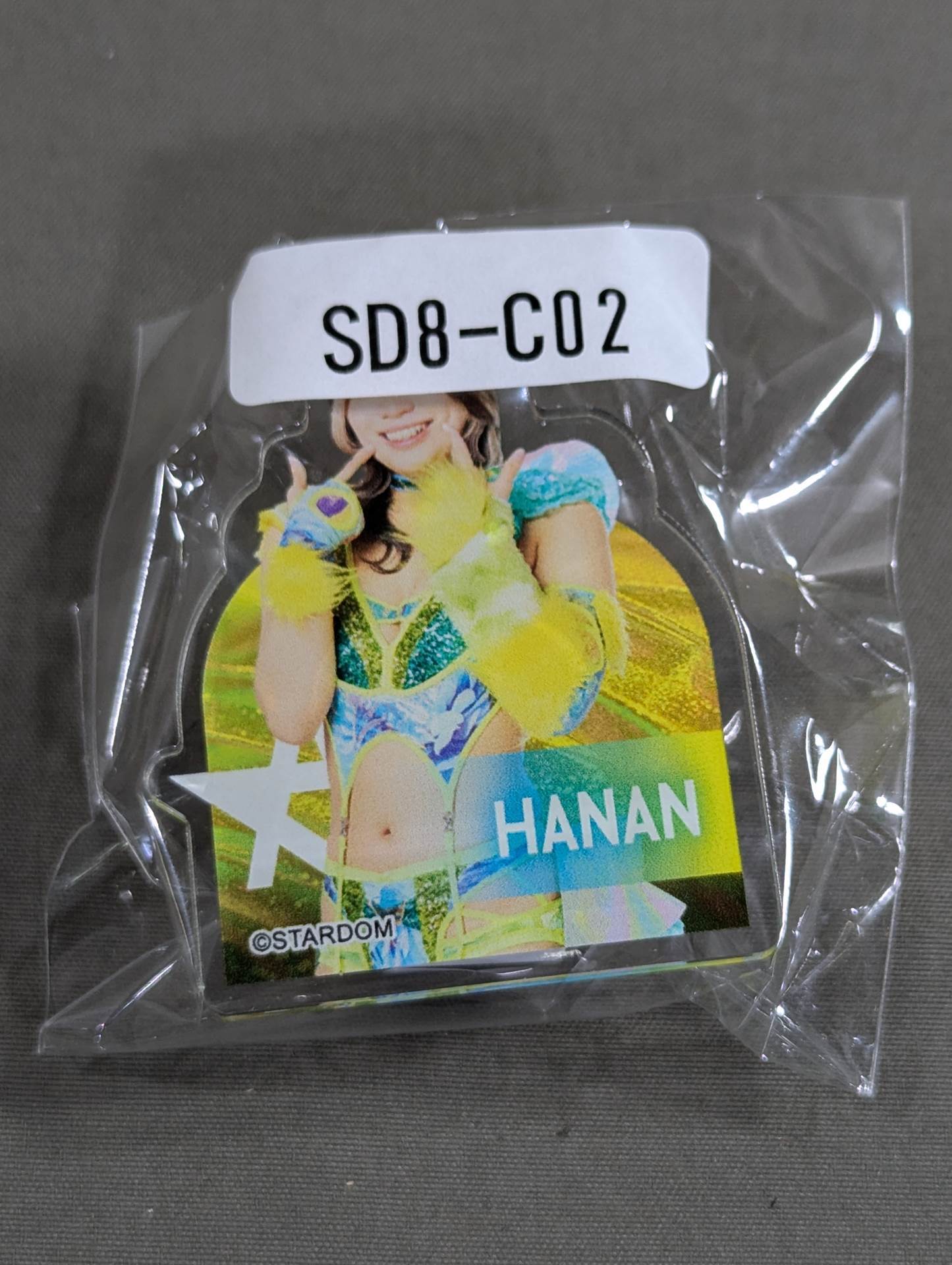 羽南 STARDOM×ウェブポン 回転式アクリルクリップ