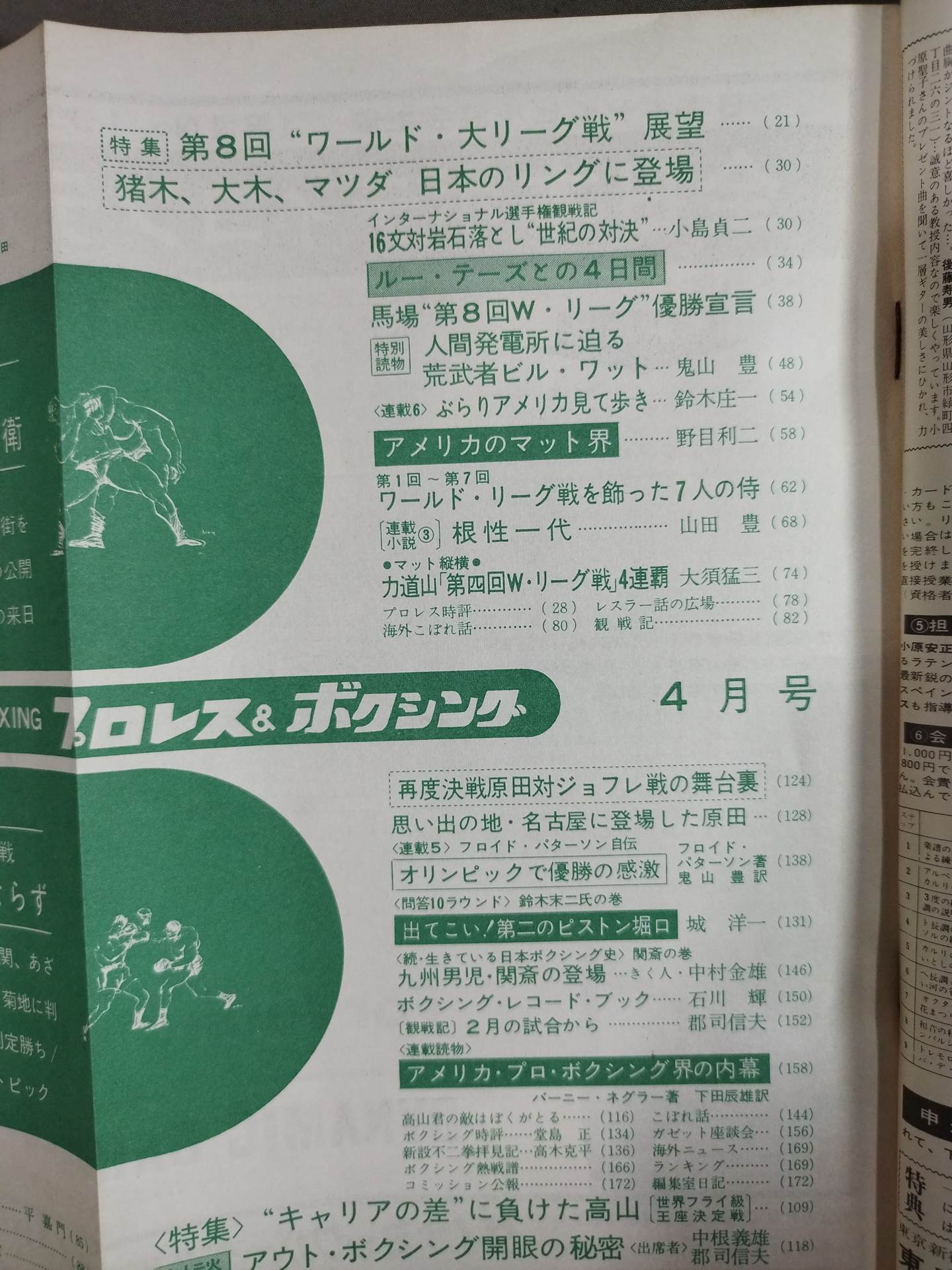 プロレス&ボクシング 1966年4月号