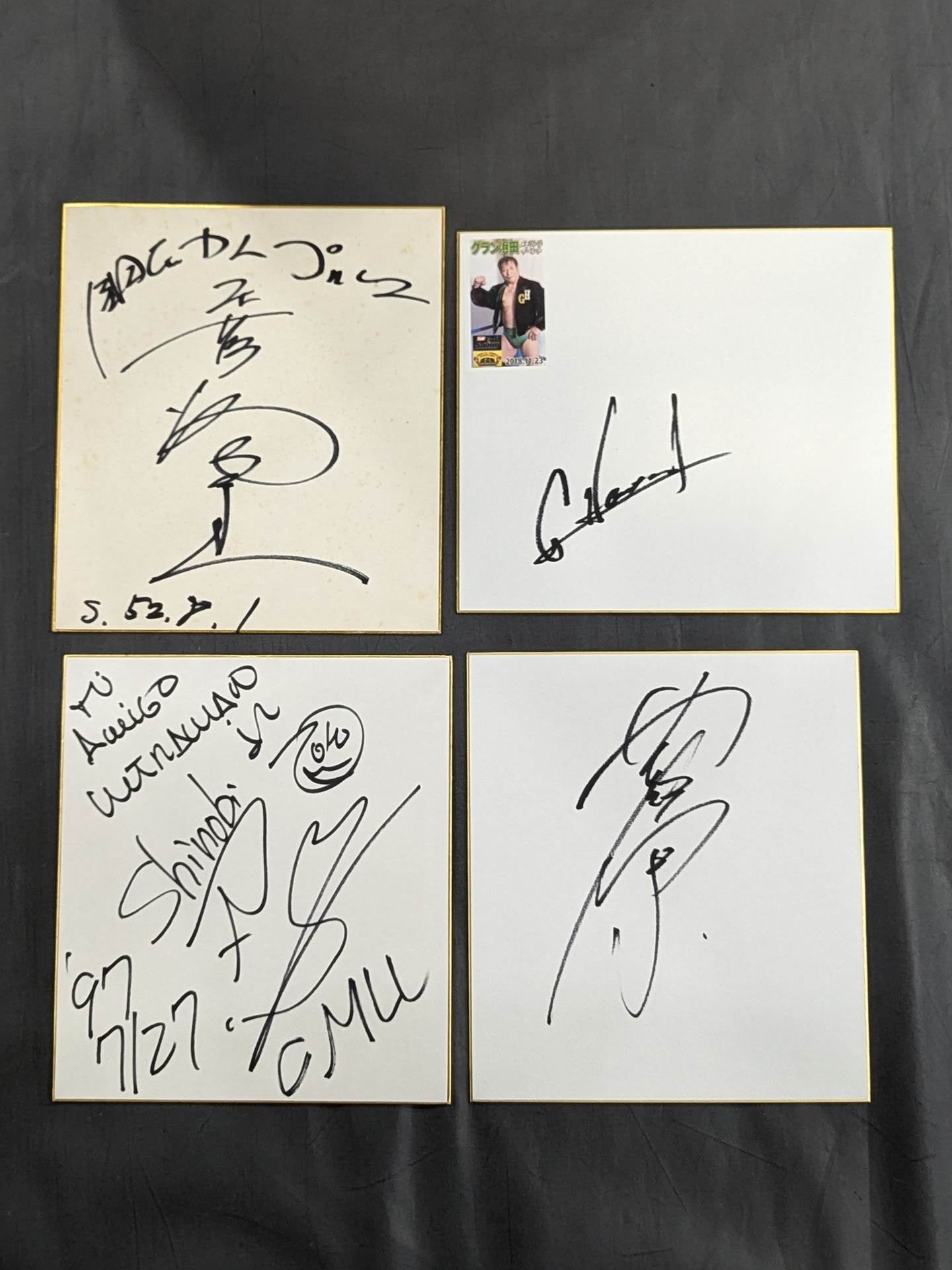 国内プロレスラー サイン色紙セット④