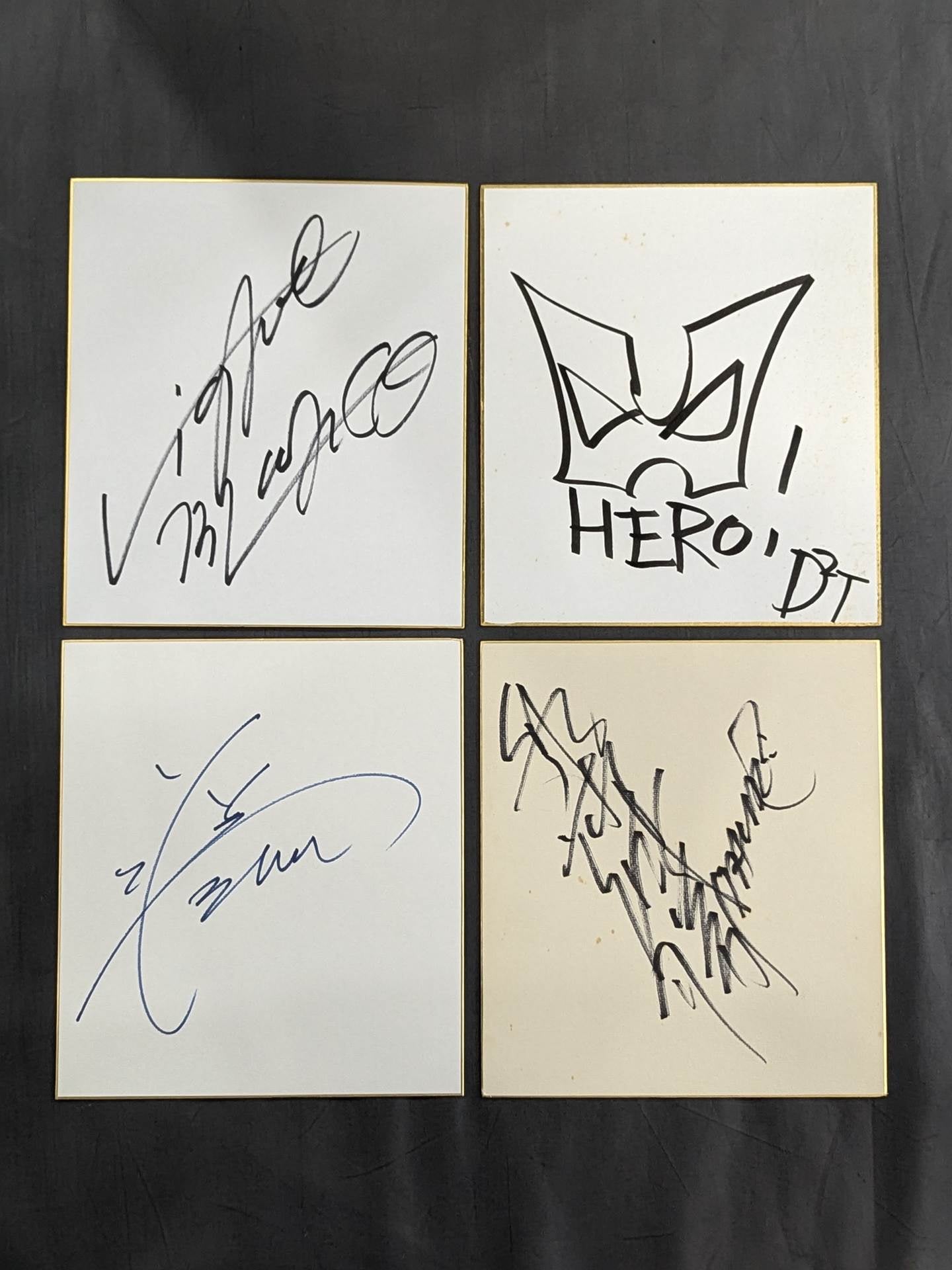 国内プロレスラー サイン色紙セット④