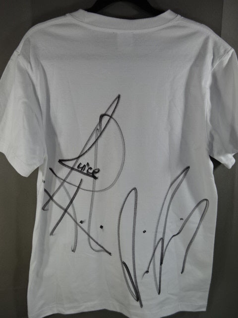 【直筆サイン入り】ジュース・ロビンソン PEACE MARK Tシャツ(ホワイト)