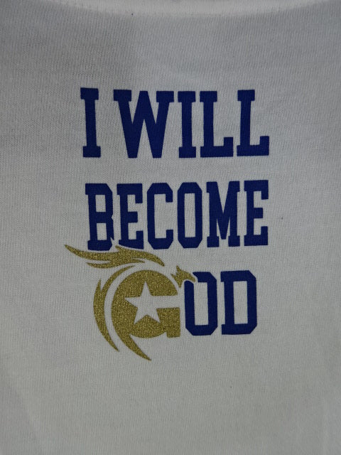飯伏幸太 I will become God Tシャツ(ホワイト)