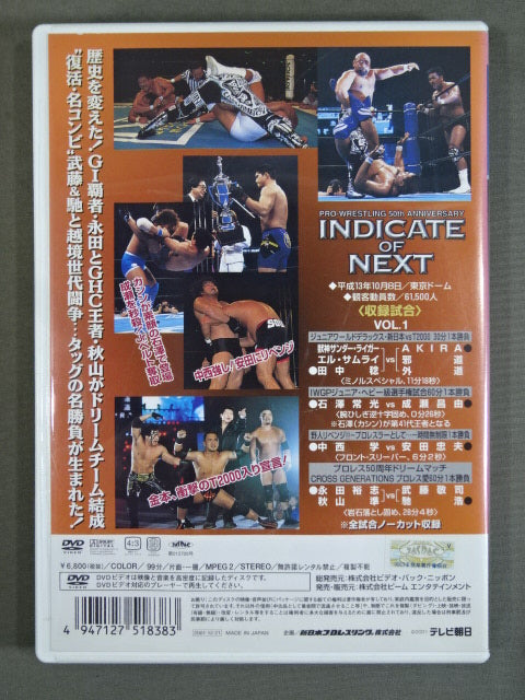 INDICATE of NEXT 2001 Vol.1