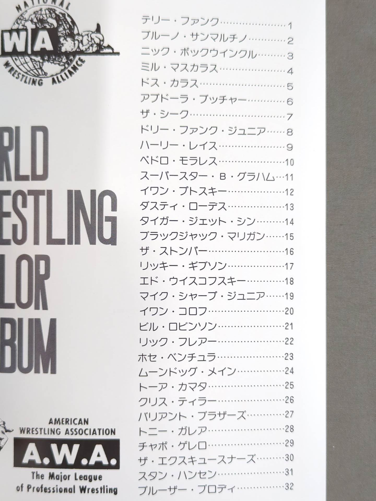 ワールド・wrestling・カラー・アルバム / WORLD Wrestling COLOR ALBUM Gong Supplement 1974.5