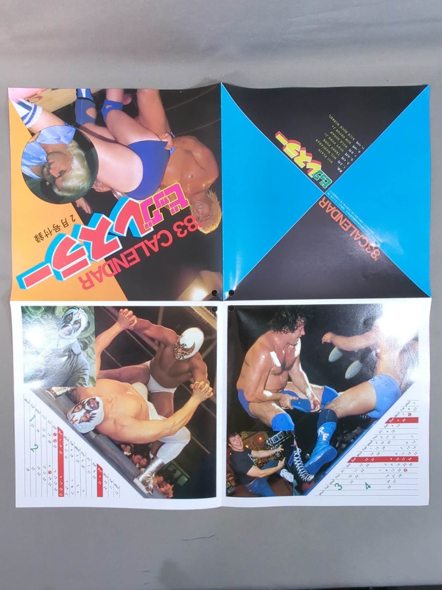 '83 Big Wrestler Calendar