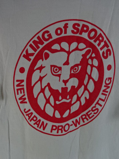 ライオンマーク ラグラン Tシャツ④(ホワイト×レッド)