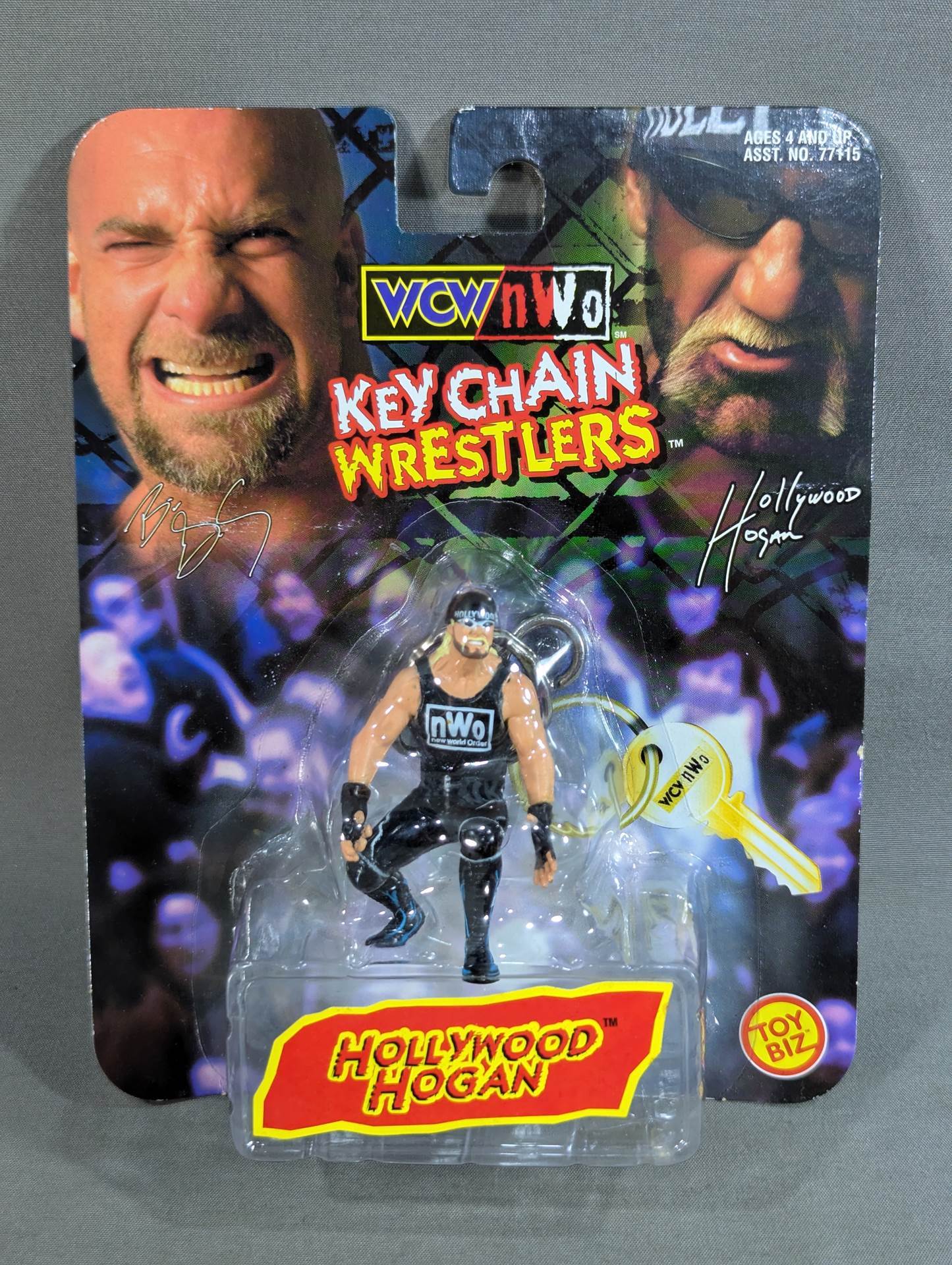 ★WCW×nWo★ Hollywood Hulk Hogan KEY CHAIN WRESTLERS (1998)