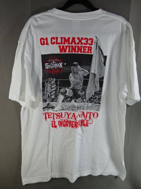 内藤哲也 G1 CLIMAX 33 優勝記念Tシャツ(ホワイト)