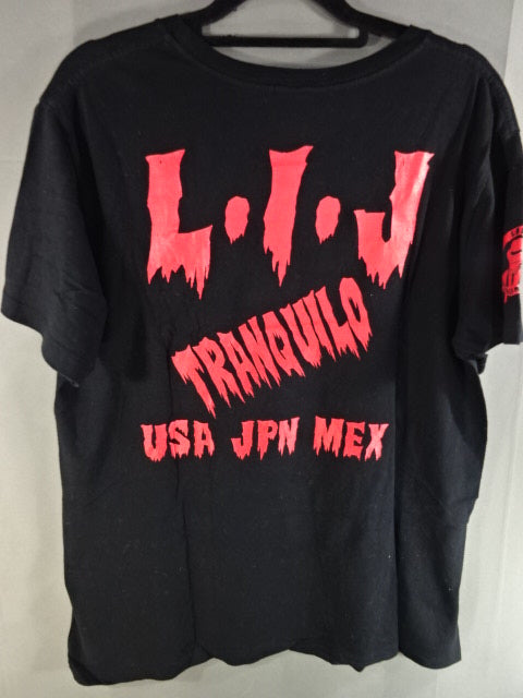 L・I・J Tシャツ⑫(ブラック×レッド)