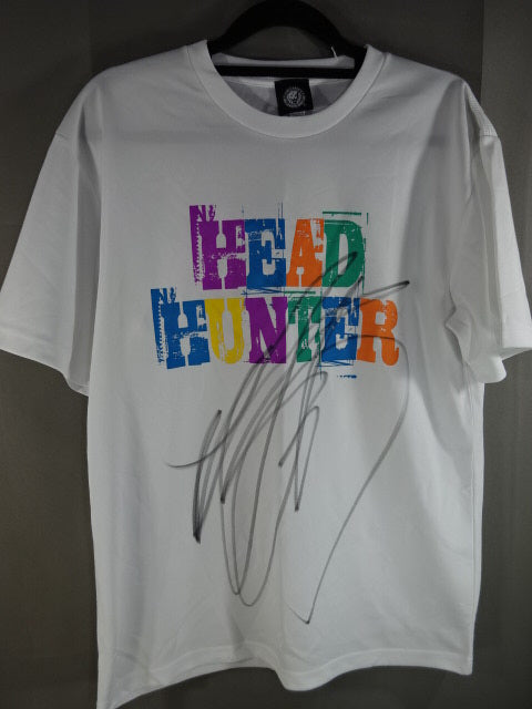【直筆サイン入り】YOSHI-HASHI HEAD HUNTER ドライTシャツ