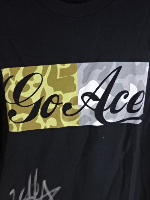 【直筆サイン入り】棚橋弘至 Go Ace Tシャツ①(ブラック)