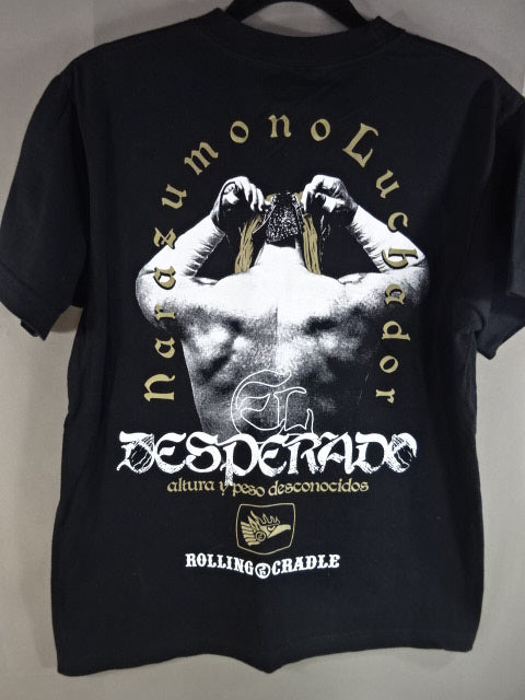 El Desperado × ROLLING CRADLE collaboration T-shirt (black×gold)