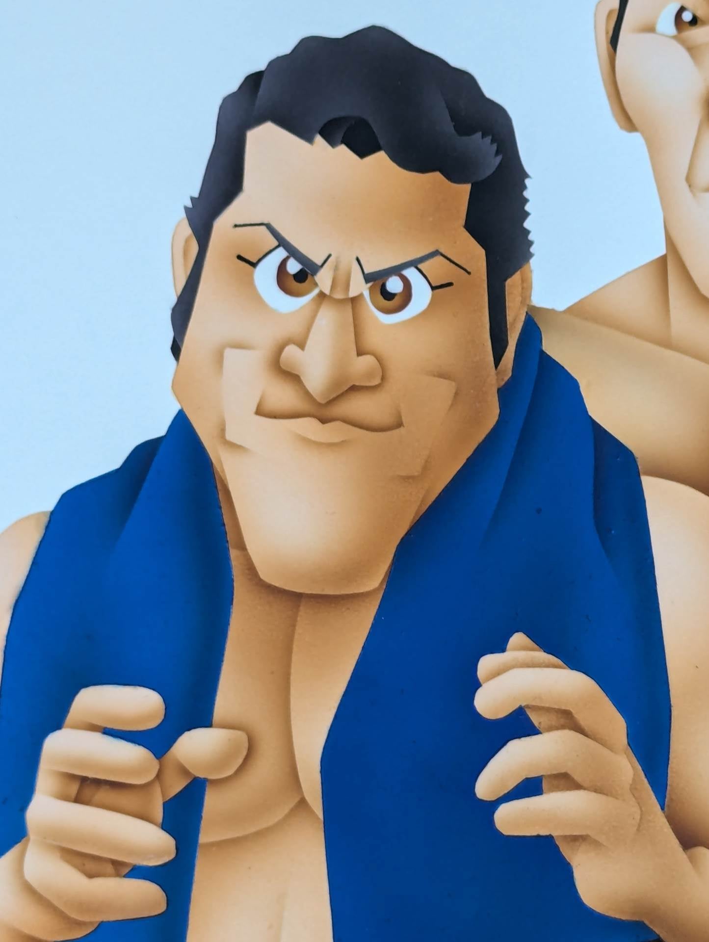 ★ Nagatoshi Sakai Original work ★ "BI gun" Antonio Inoki & Giant Baba