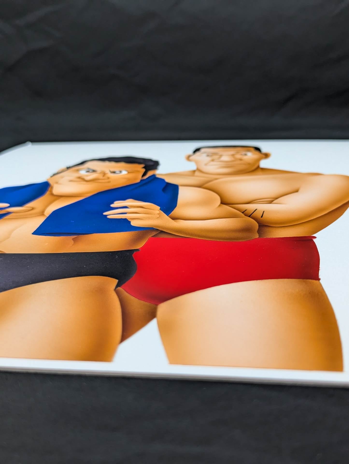 ★ Nagatoshi Sakai Original work ★ "BI gun" Antonio Inoki & Giant Baba