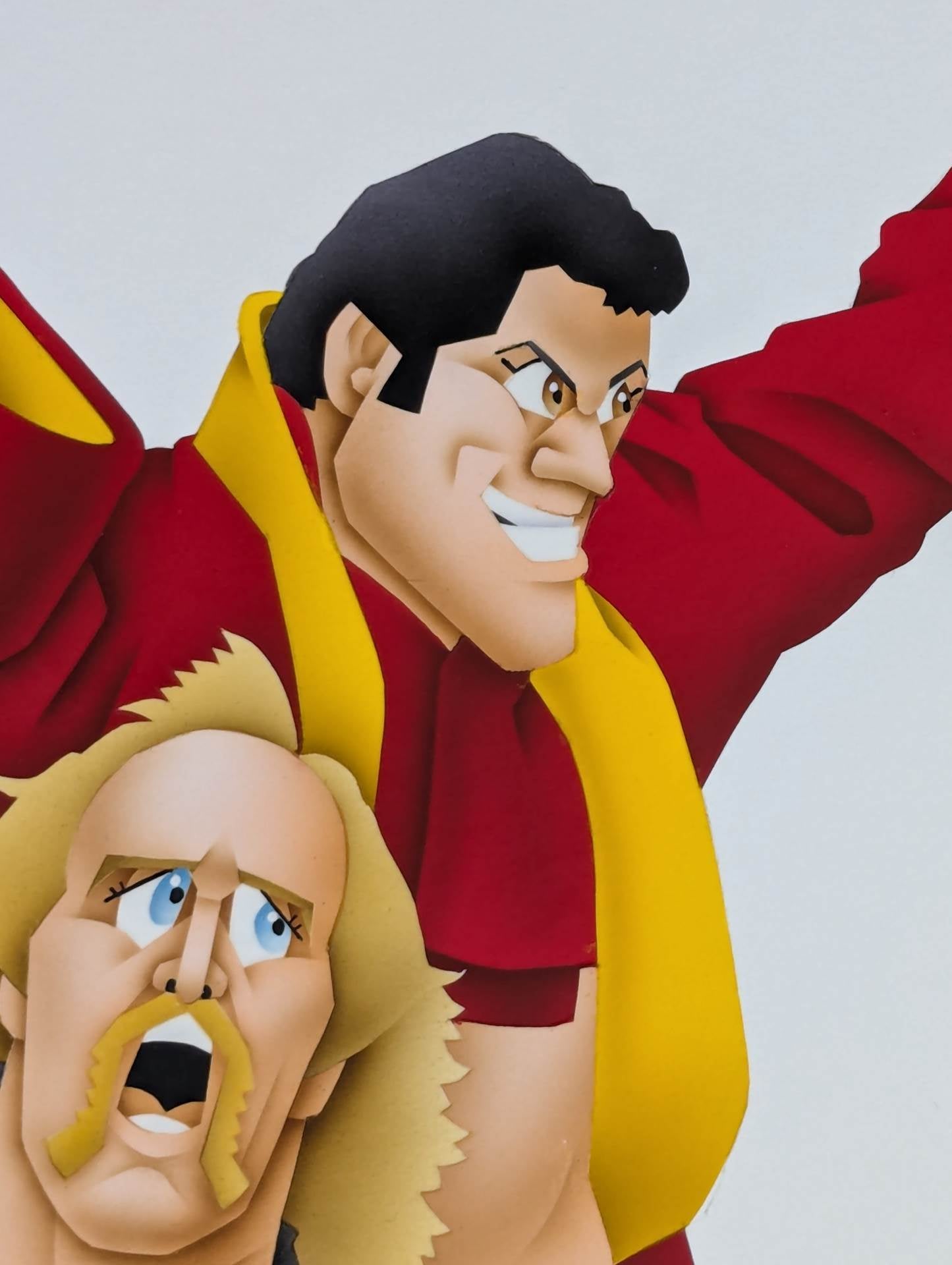 ★ Nagatoshi Sakai Original artwork ★ "IWGP" Antonio Inoki & Hulk Hogan