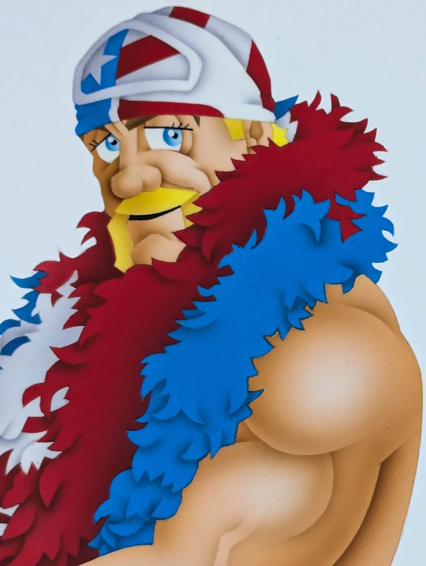 ★ Nagatoshi Sakai 's original painting "★ Superman" Hulk Hogan