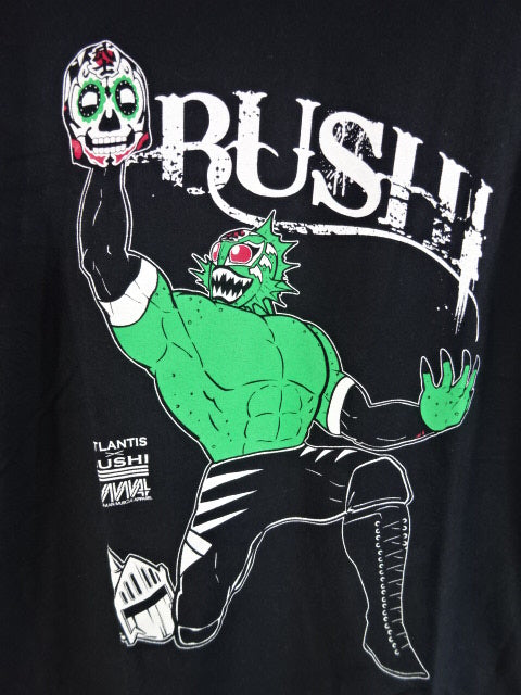 BUSHI ×Atlantis T-Shirt (1) (Black)