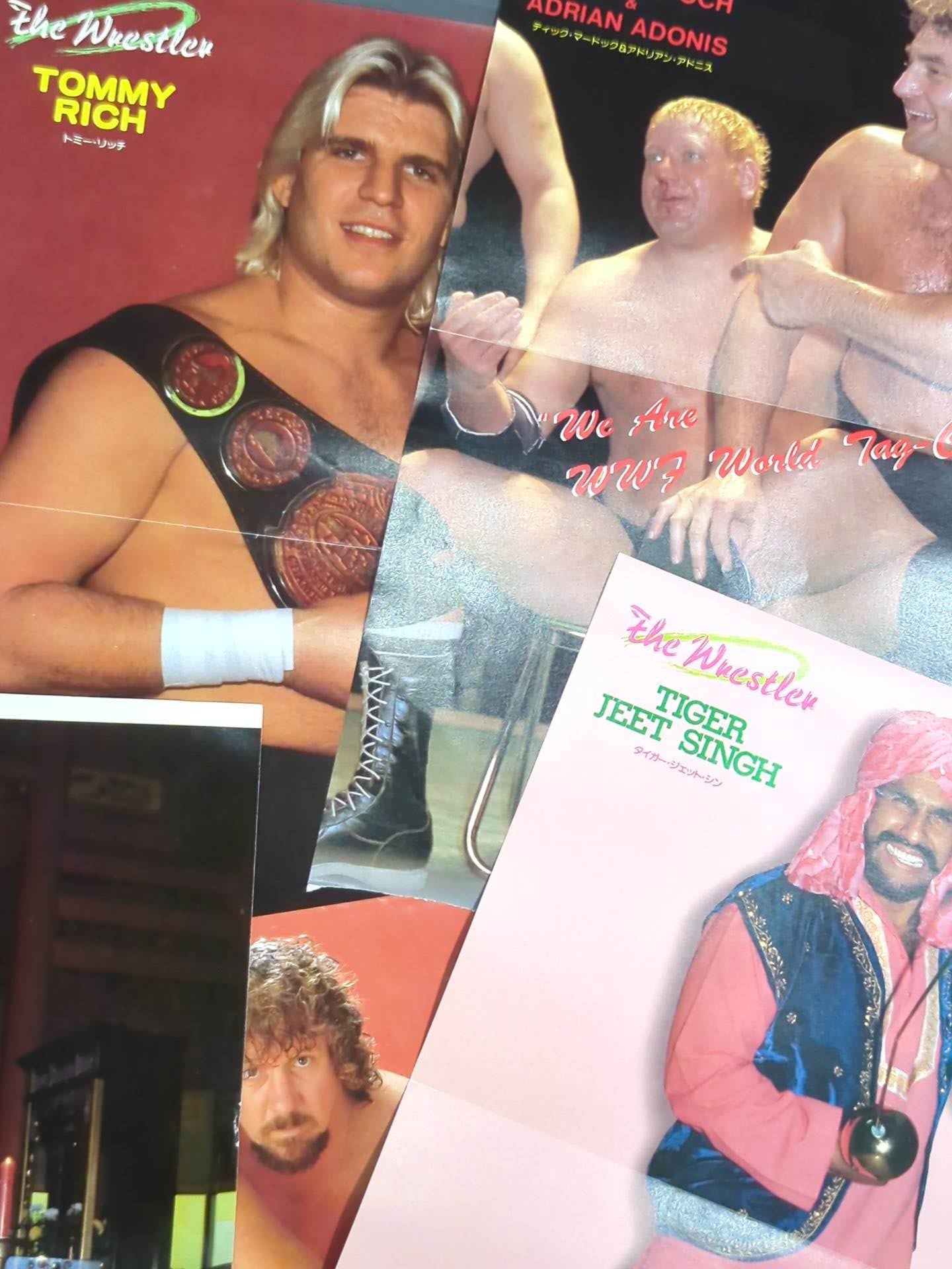 Foreign wrestlers visiting Japan Magazine appendix pin-up set