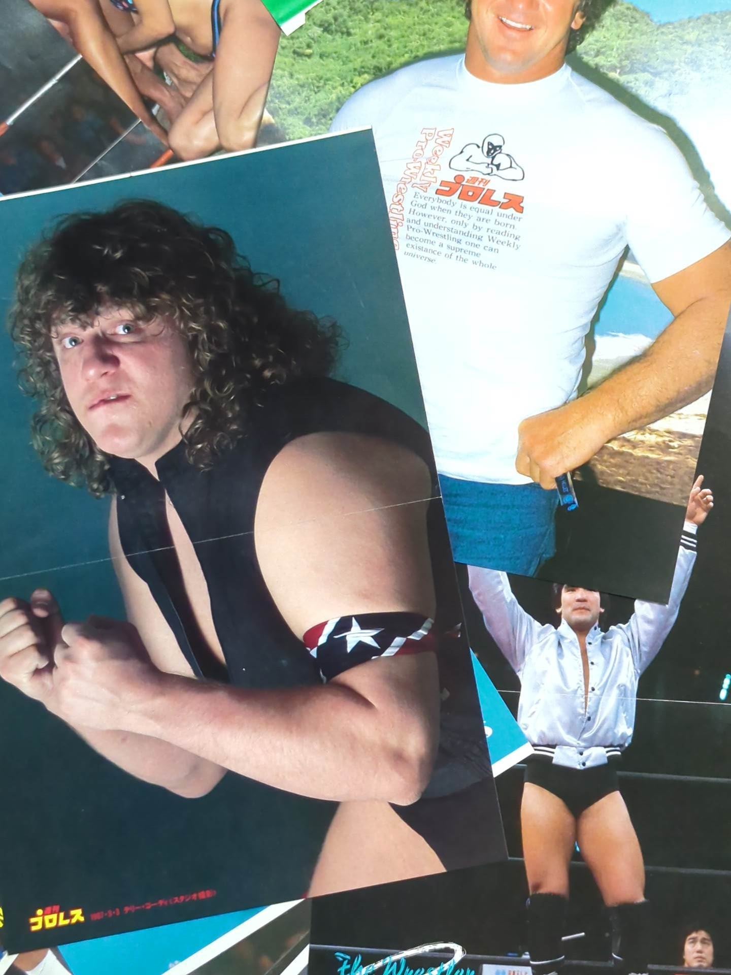 Foreign wrestlers visiting Japan Magazine appendix pin-up set