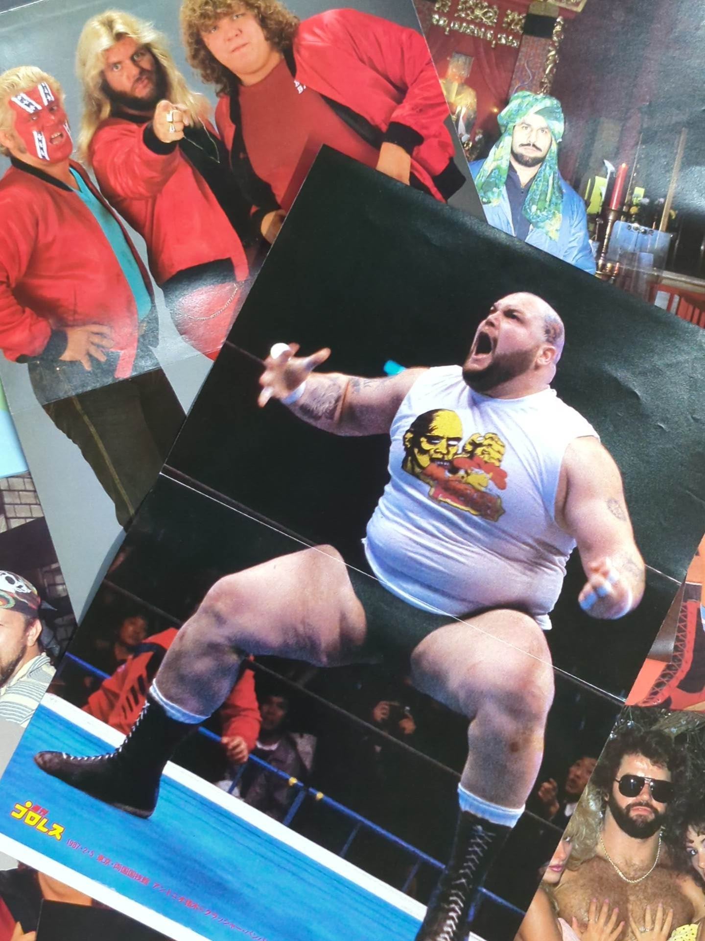 Foreign wrestlers visiting Japan Magazine appendix pin-up set