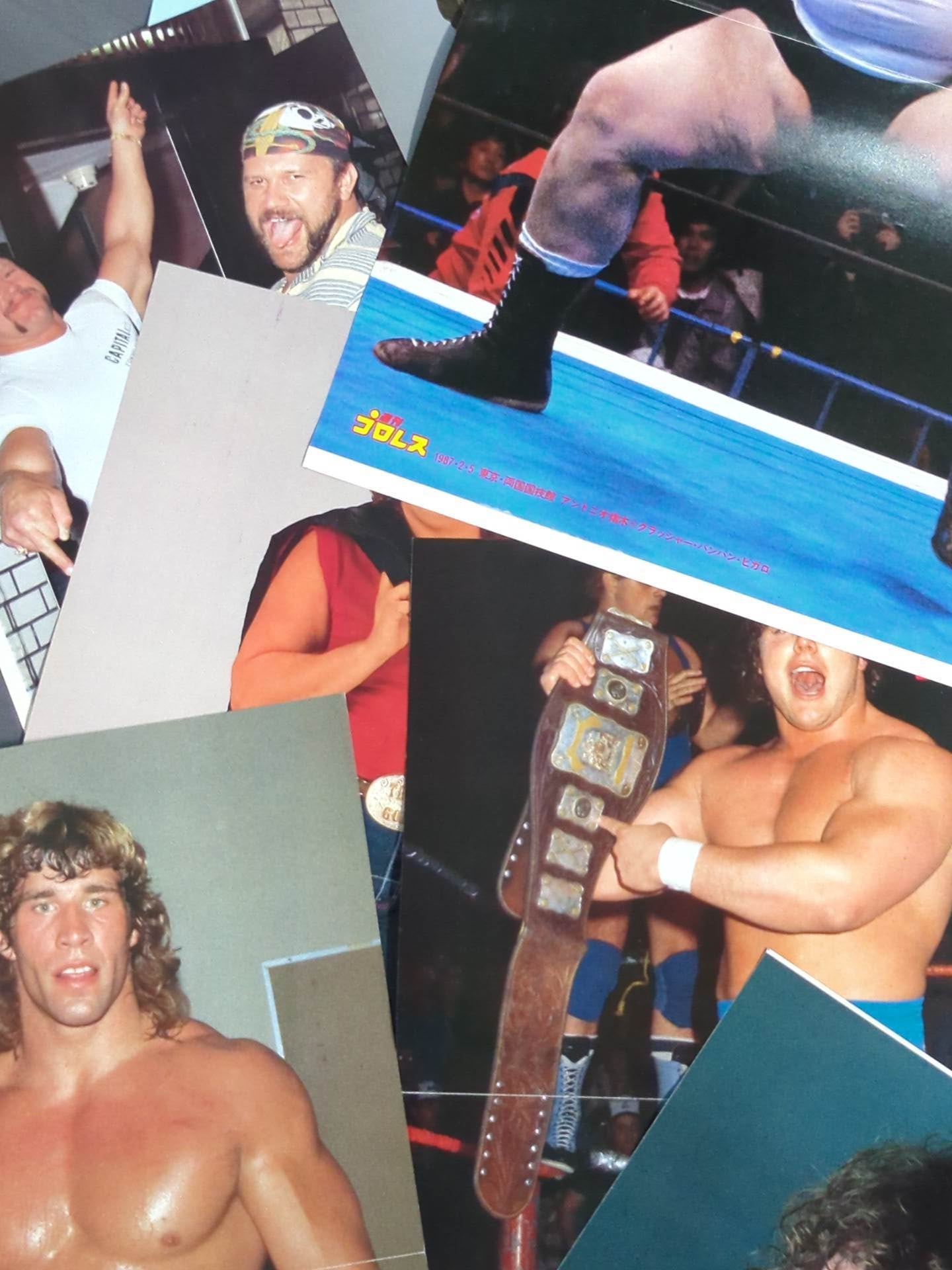 Foreign wrestlers visiting Japan Magazine appendix pin-up set