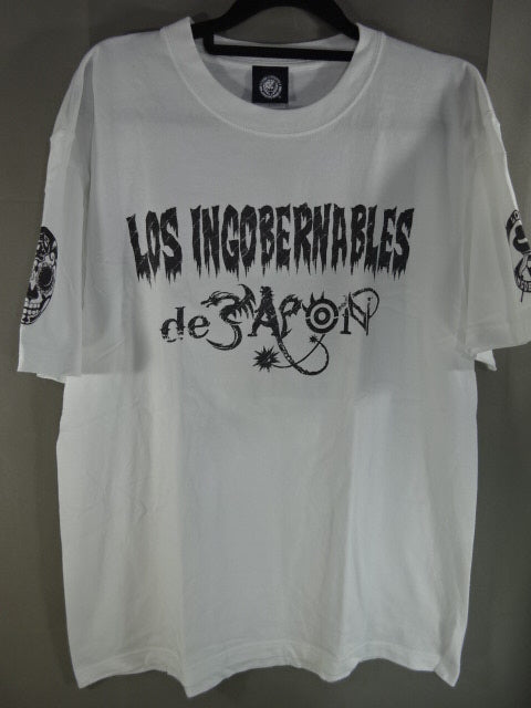 BUSHI "EN SERIO" T-Shirt (2) (White× Black)