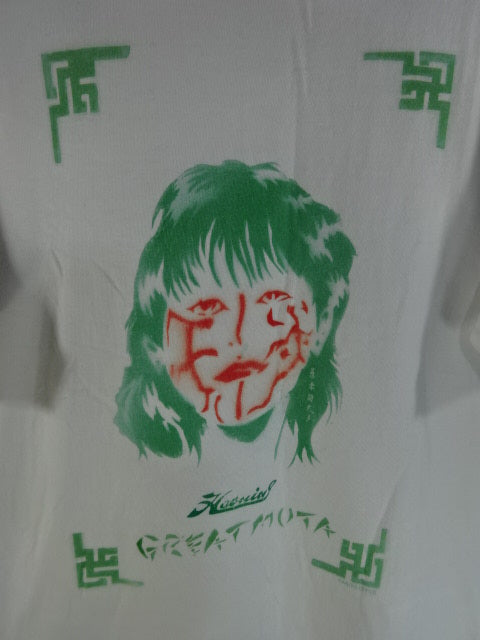 グレート・ムタ×HAOMING SPRAY ART Tシャツ①(ホワイト)