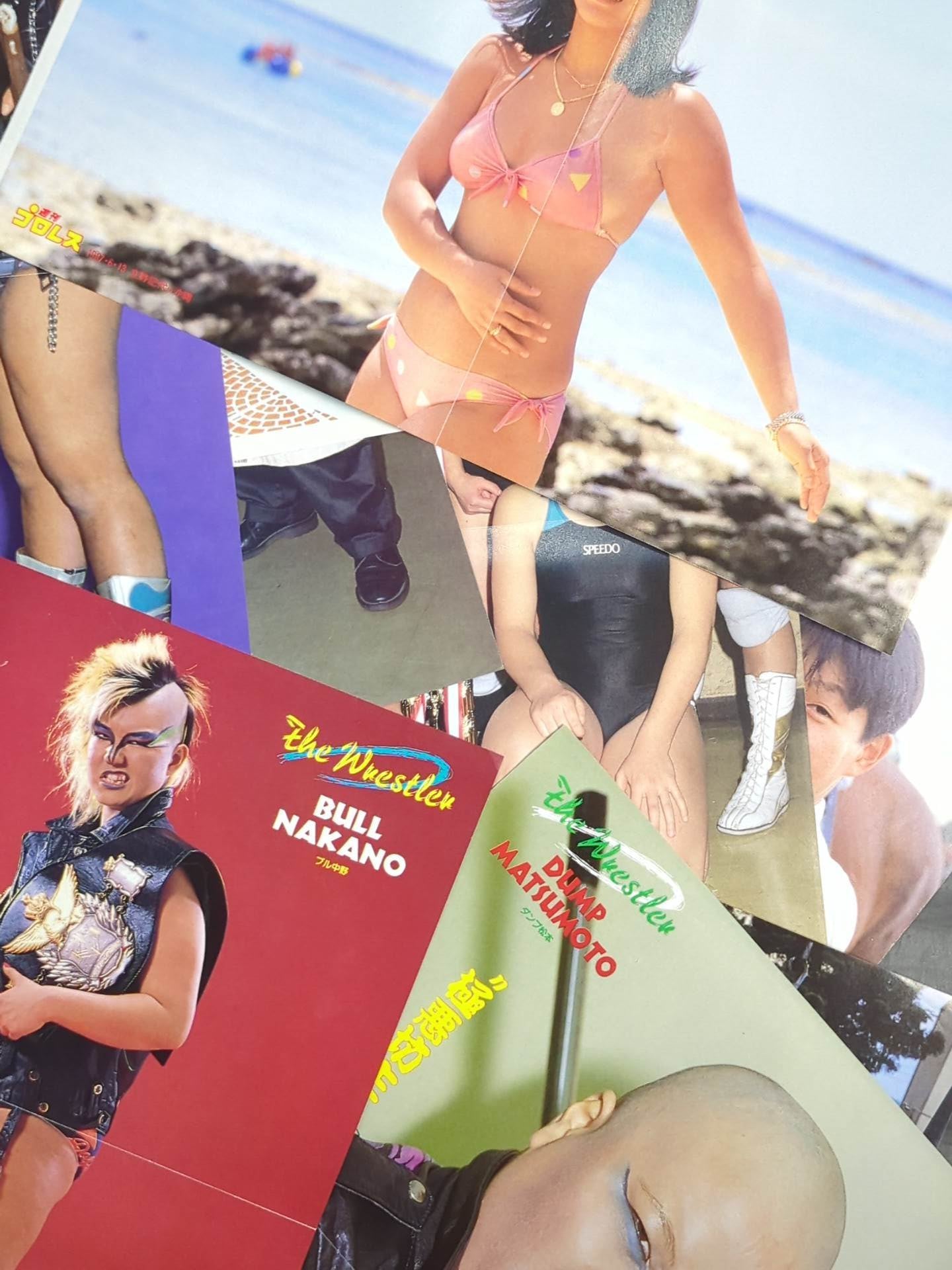 Women's pro wrestler magazine appendix pin-up set
