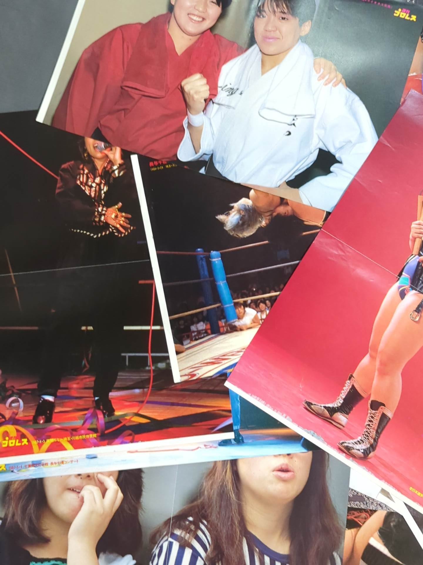 Women's pro wrestler magazine appendix pin-up set