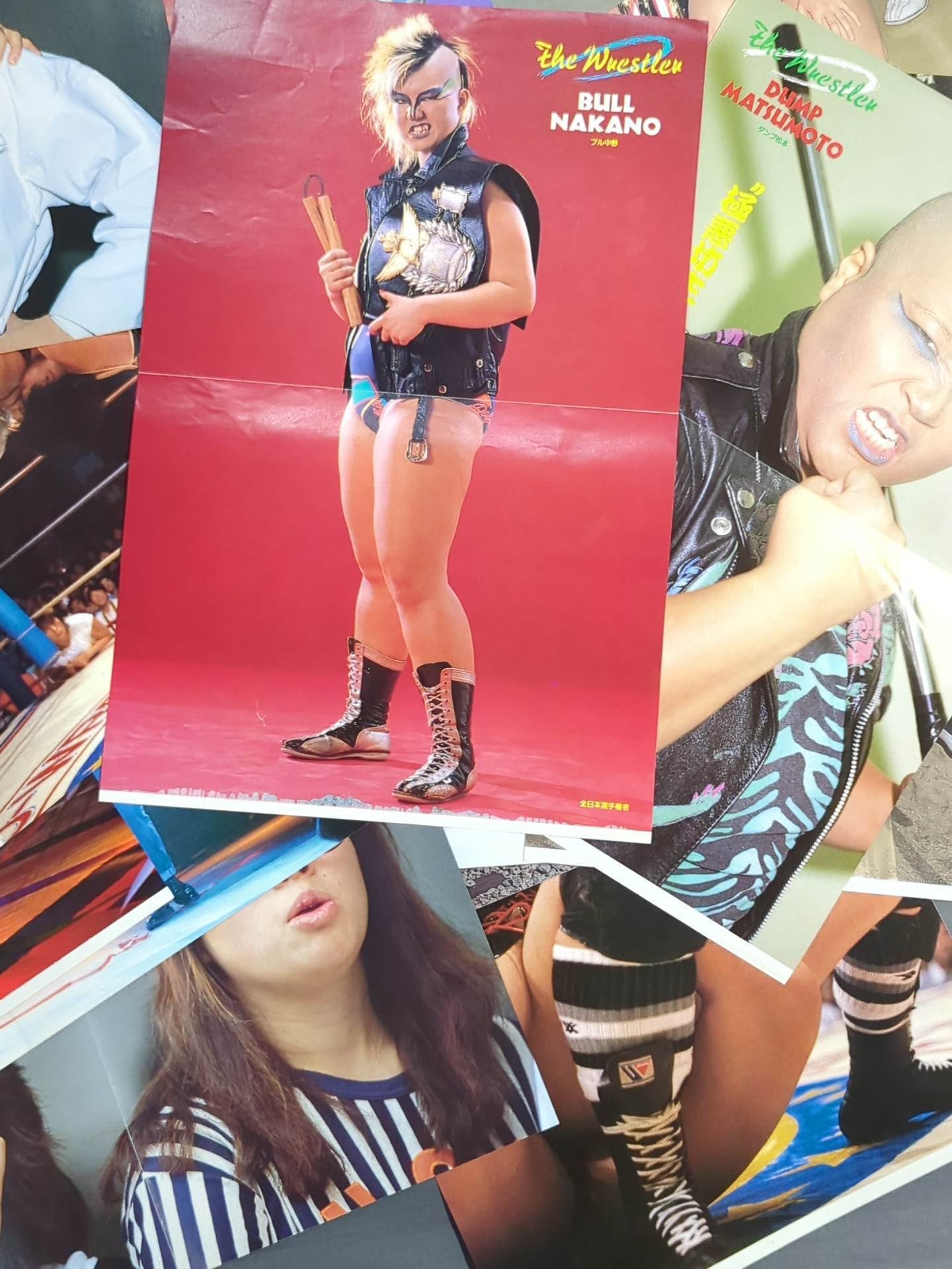 Women's pro wrestler magazine appendix pin-up set