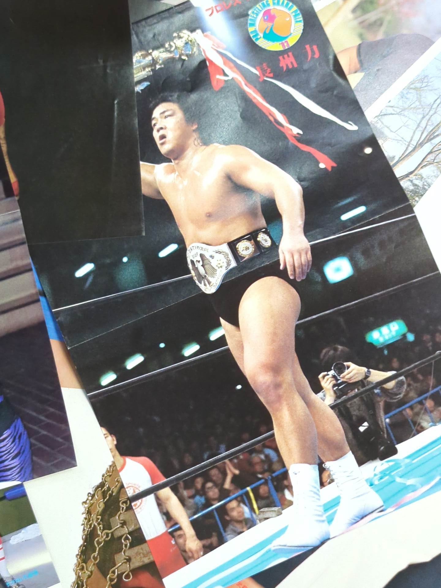 Men's pro wrestler magazine appendix pin-up set