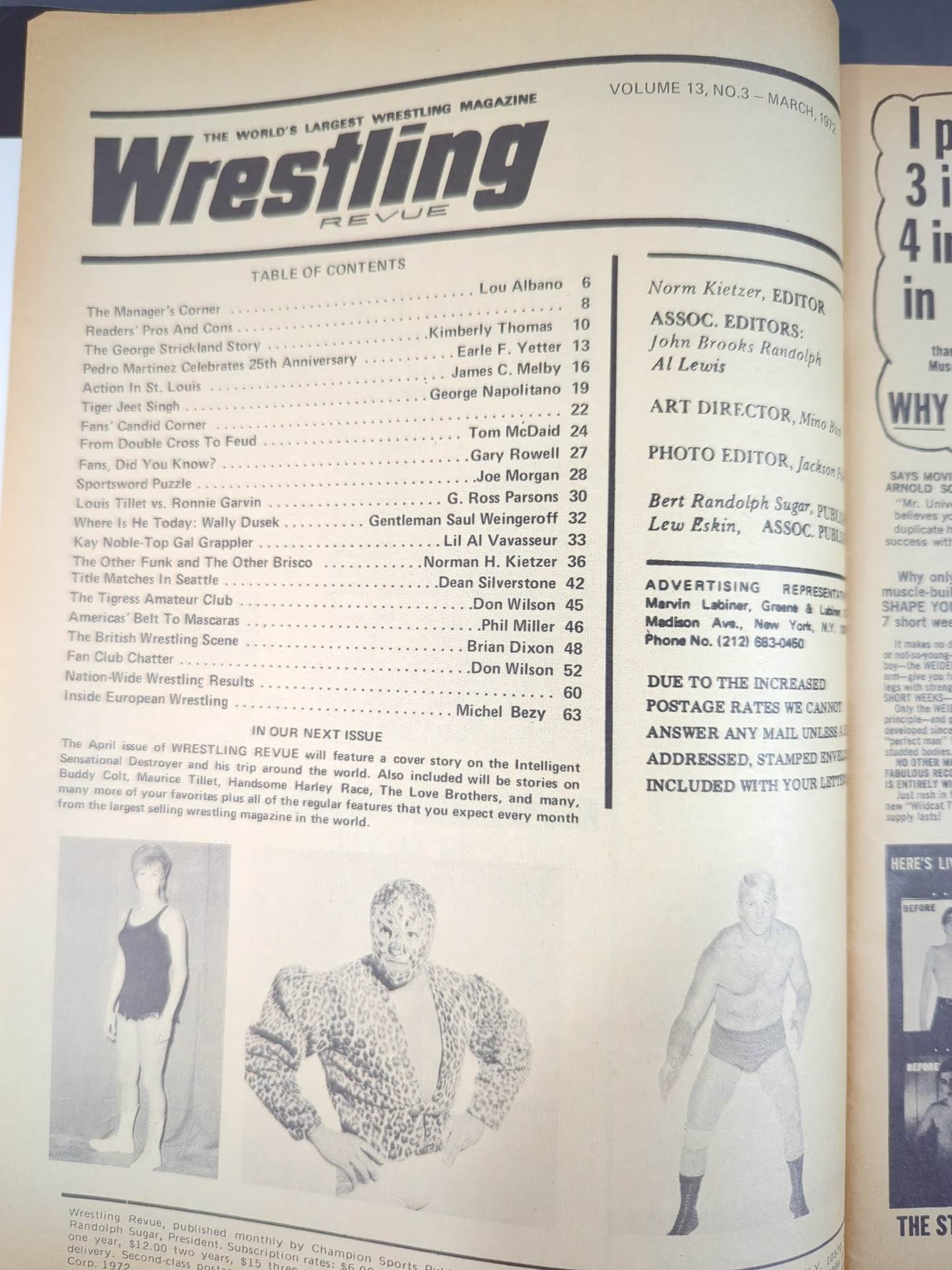 Wrestling REVUE March 1972 issue