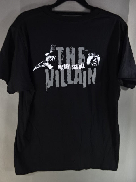 【hand signed autograph】 Marty Scurll LONG LIVE THE VILLAIN T-Shirt