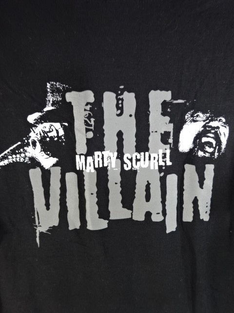 【hand signed autograph】 Marty Scurll LONG LIVE THE VILLAIN T-Shirt