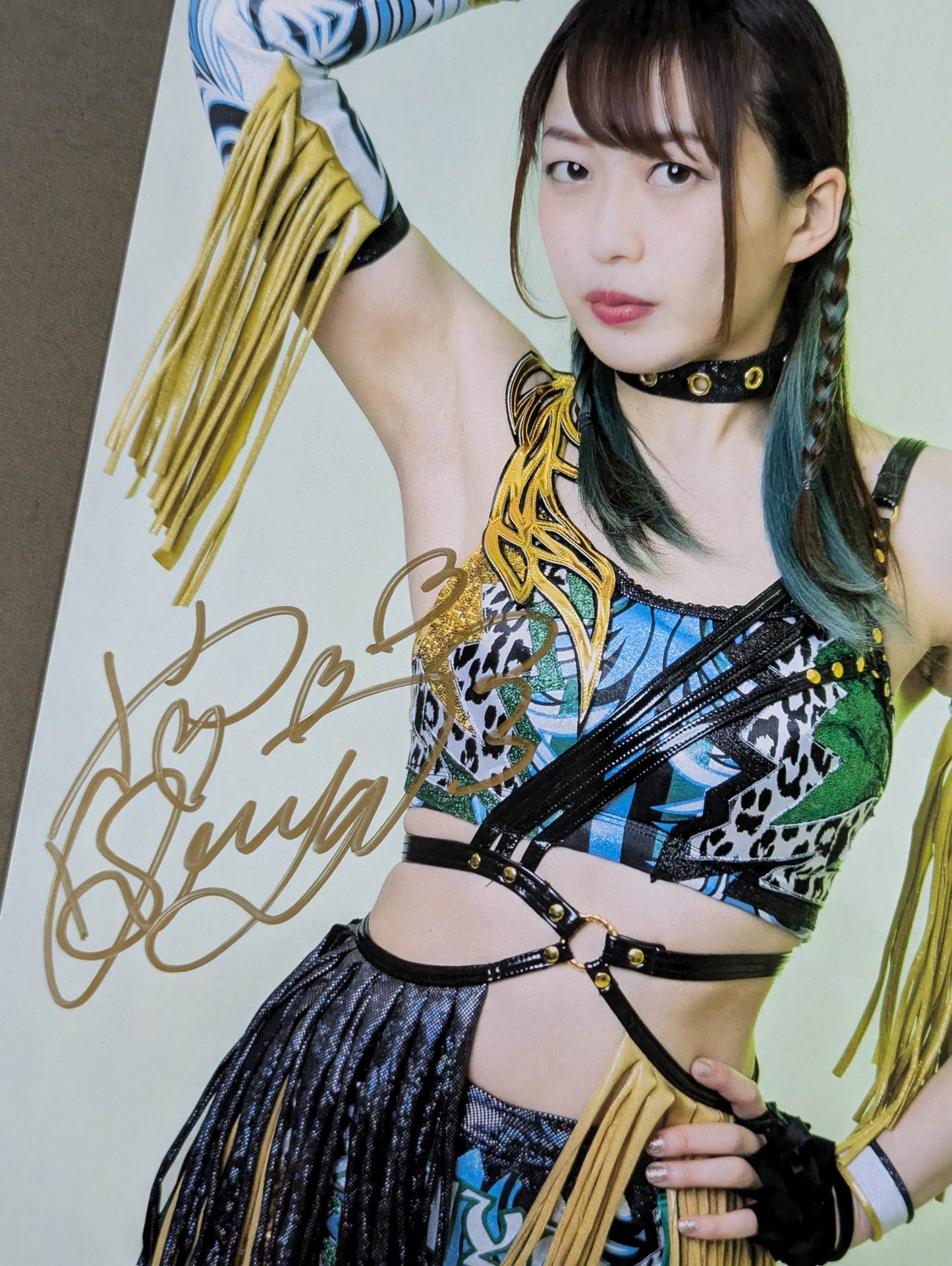 上谷沙弥 直筆サイン入り スターダムポートレート(S-1)