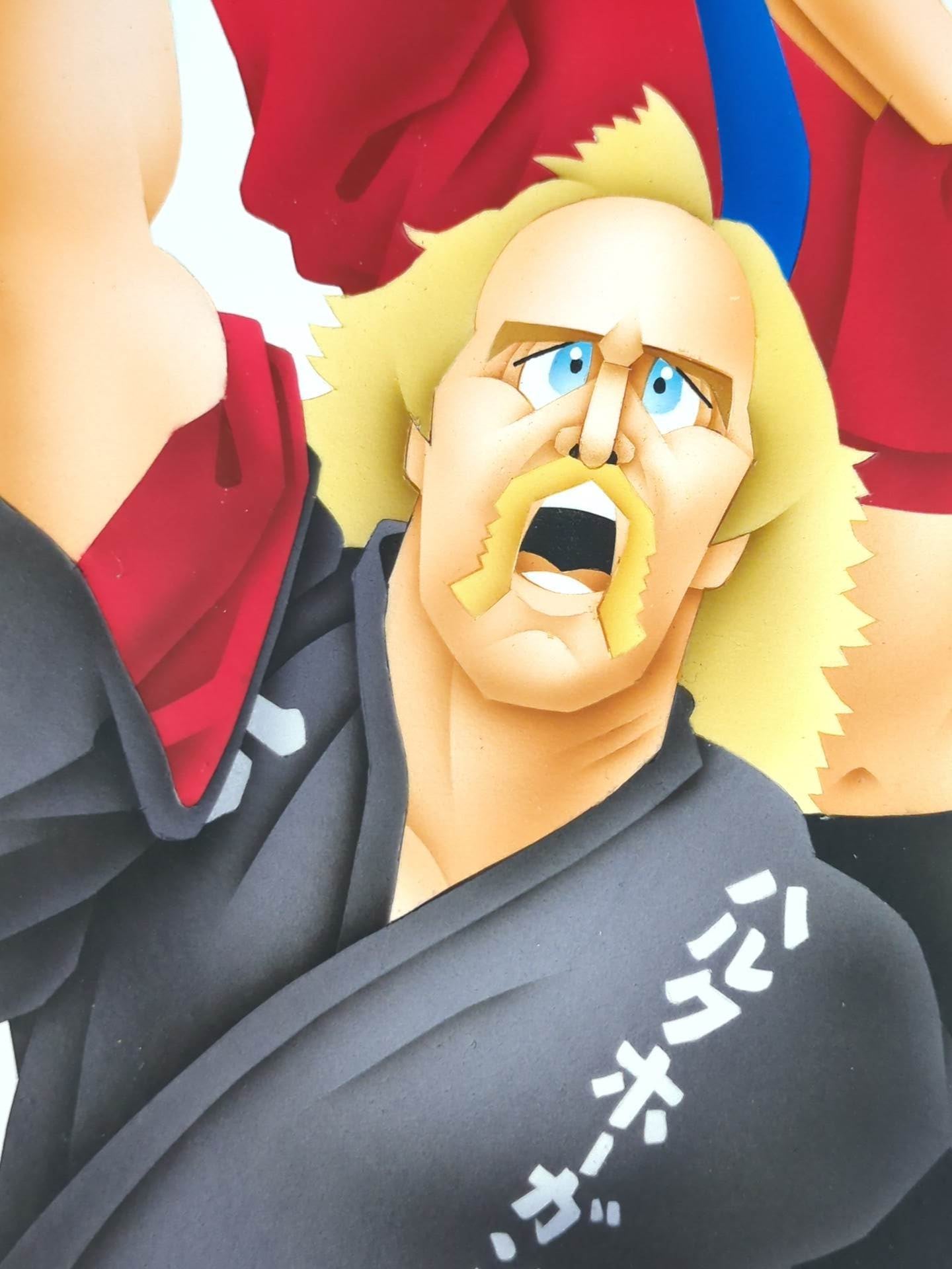★ Nagatoshi Sakai Original artwork ★ "IWGP" Antonio Inoki & Hulk Hogan